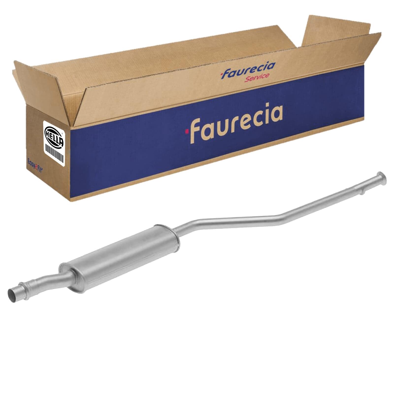 HELLA 8LC 366 023-451 Middle Silencer - Easy2Fit Kit - Middle - Three Piece - Set with Attachments