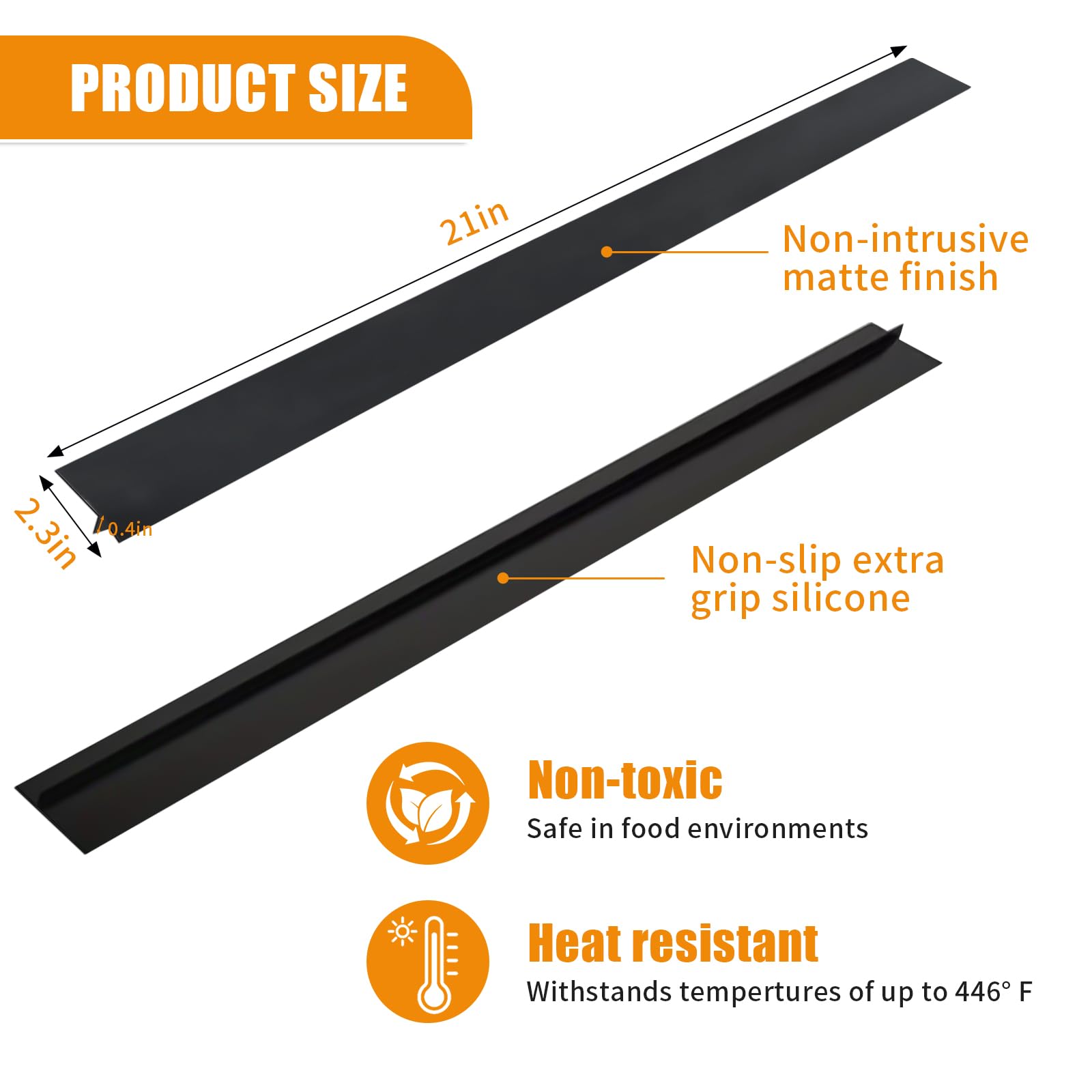 Lot De 2 Rails De Connexion Pour Plan De Travail De Cuisine Profil En T Joint Noir 63 Cm 92369952