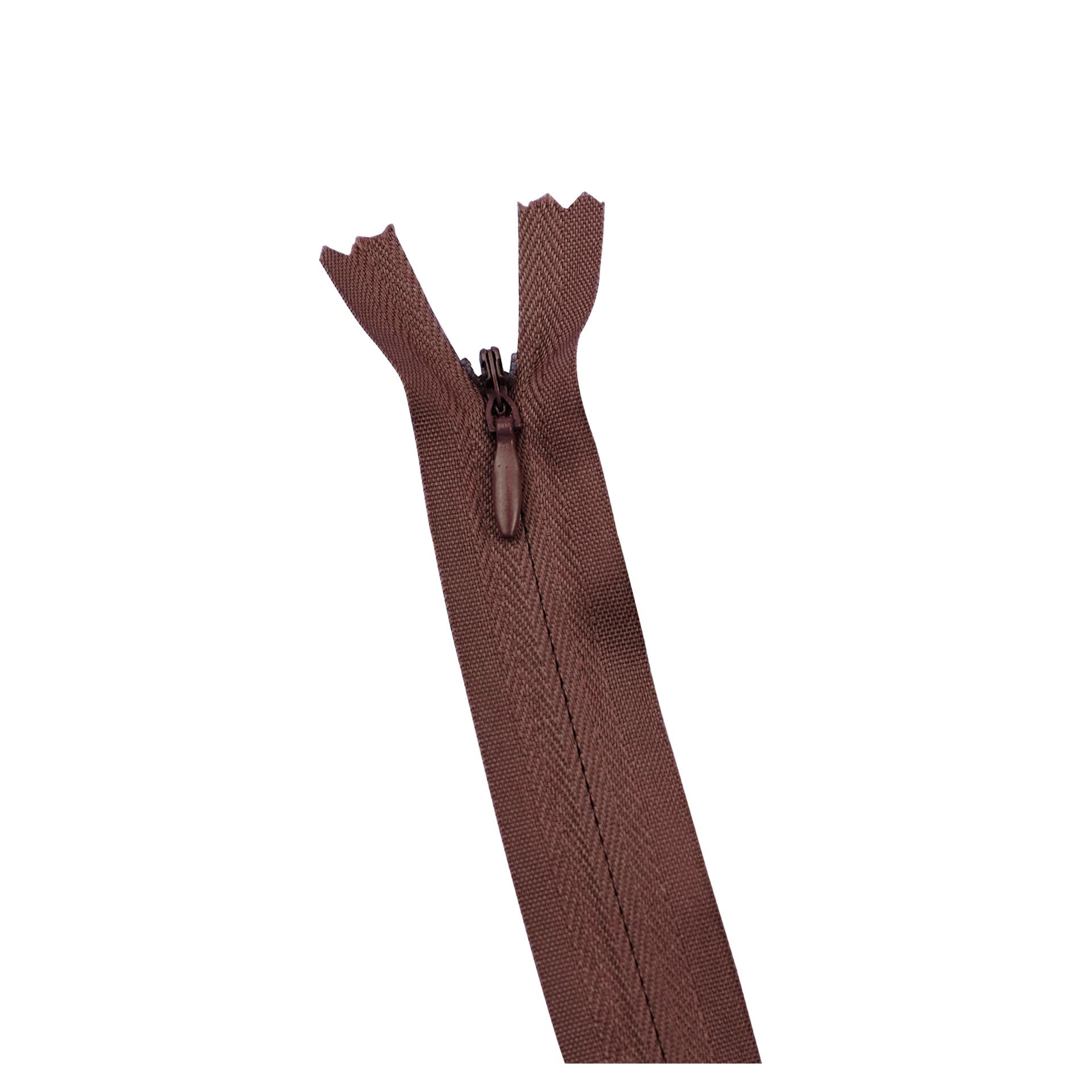 10Pcs/Pack 28cm 35cm -60cm 3# Invisible Zipper Nylon Coil Zipper for DIY Handcraft Cloth Sewing Accessories(Brown,40cm)