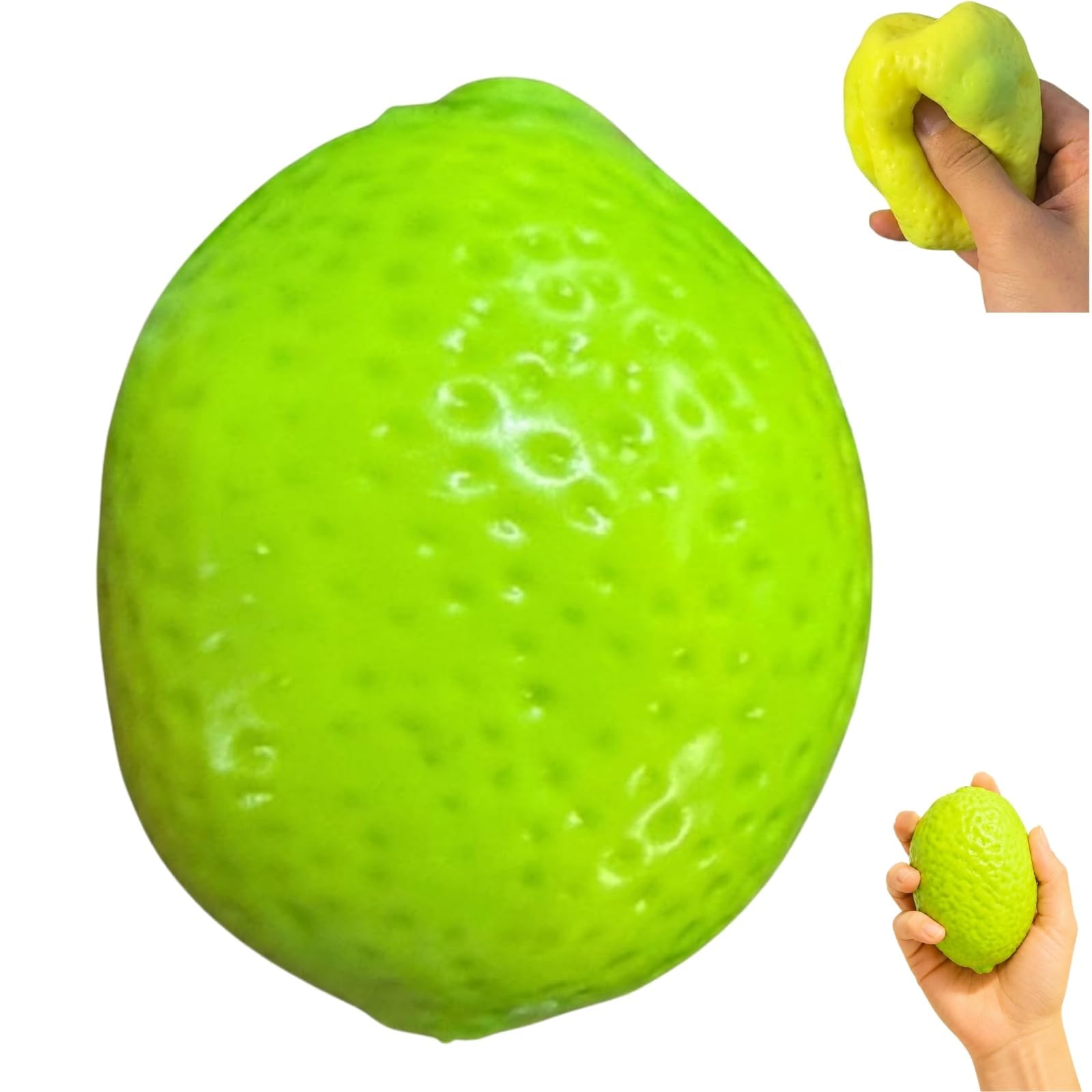 Crunchy Lemon Squishies, Color Changing Crispy Lemon Stress Ball Moldable Slushy Asmr Realistic Cute Dumplings Squeeze Stress Balls Fidget Toy for Anxiety Relief Party Favor Adults，1PC