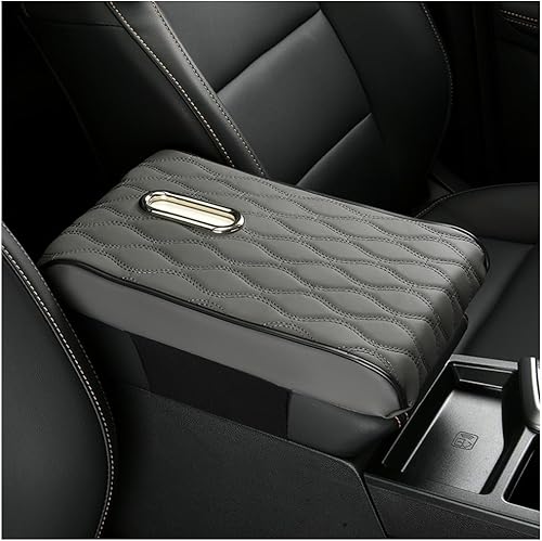 Turcee Funda para consola central de automóvil con toalla de papel, funda de cuero impermeable para reposabrazos de automóvil, accesorios