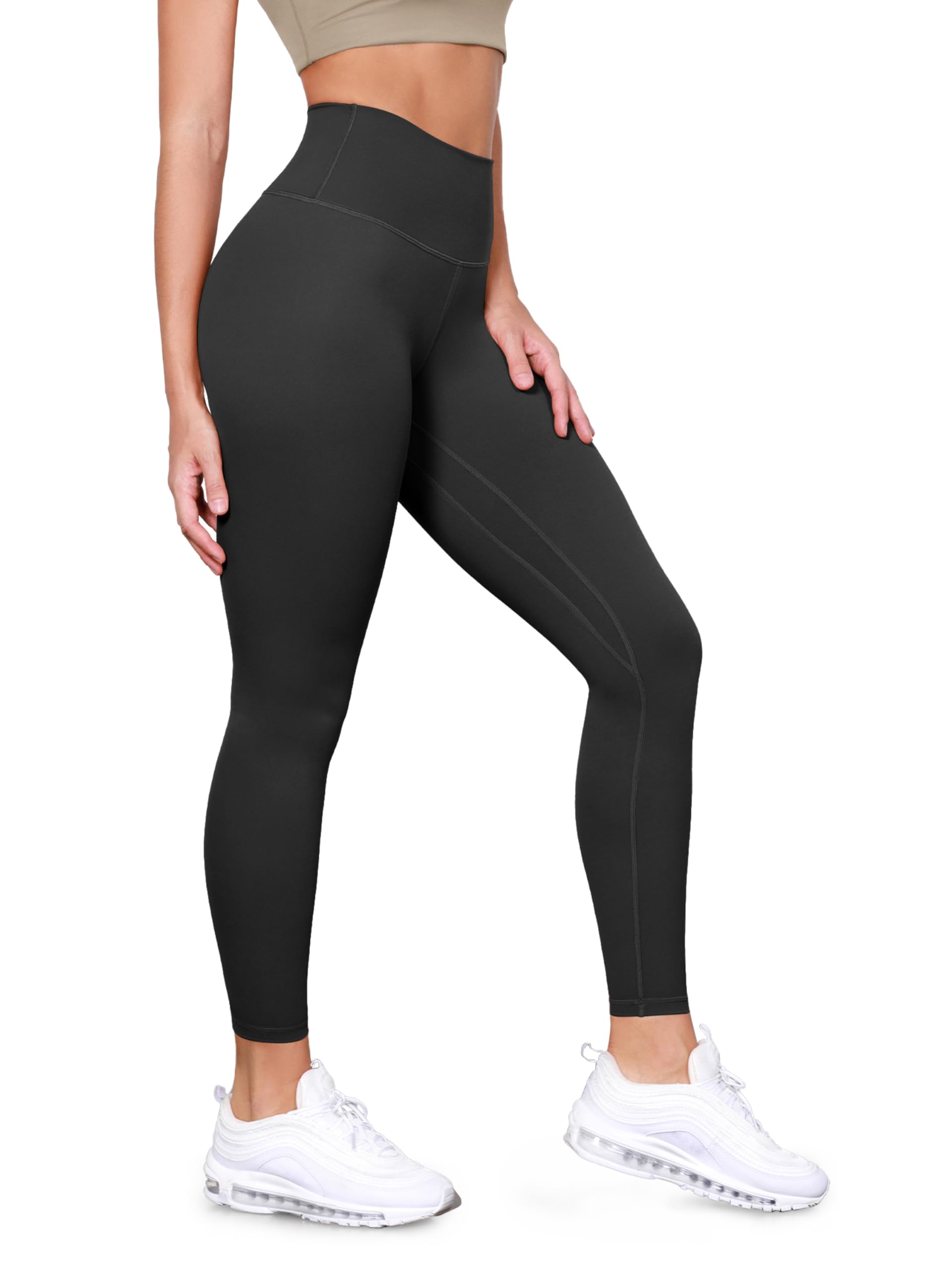 ODODOS Tummy Control Compression Leggings for Women, 25" / 28" High Waist Workout Running Yoga Pants