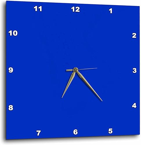 Reloj de pared 3dRose tono azul, 10.0 x 10.0 in