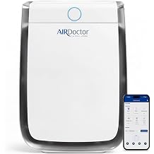 AIRDOCTOR AD3500 Smart App Air Purifier. Cleans Bedrooms, Large Rooms Up to 2,520 ft2. Remove Allergens, Smoke, Dust, Mold, Pet Hair, Odors, Pollen. Hospital-Grade UltraHEPA, Premium Carbon Filtration