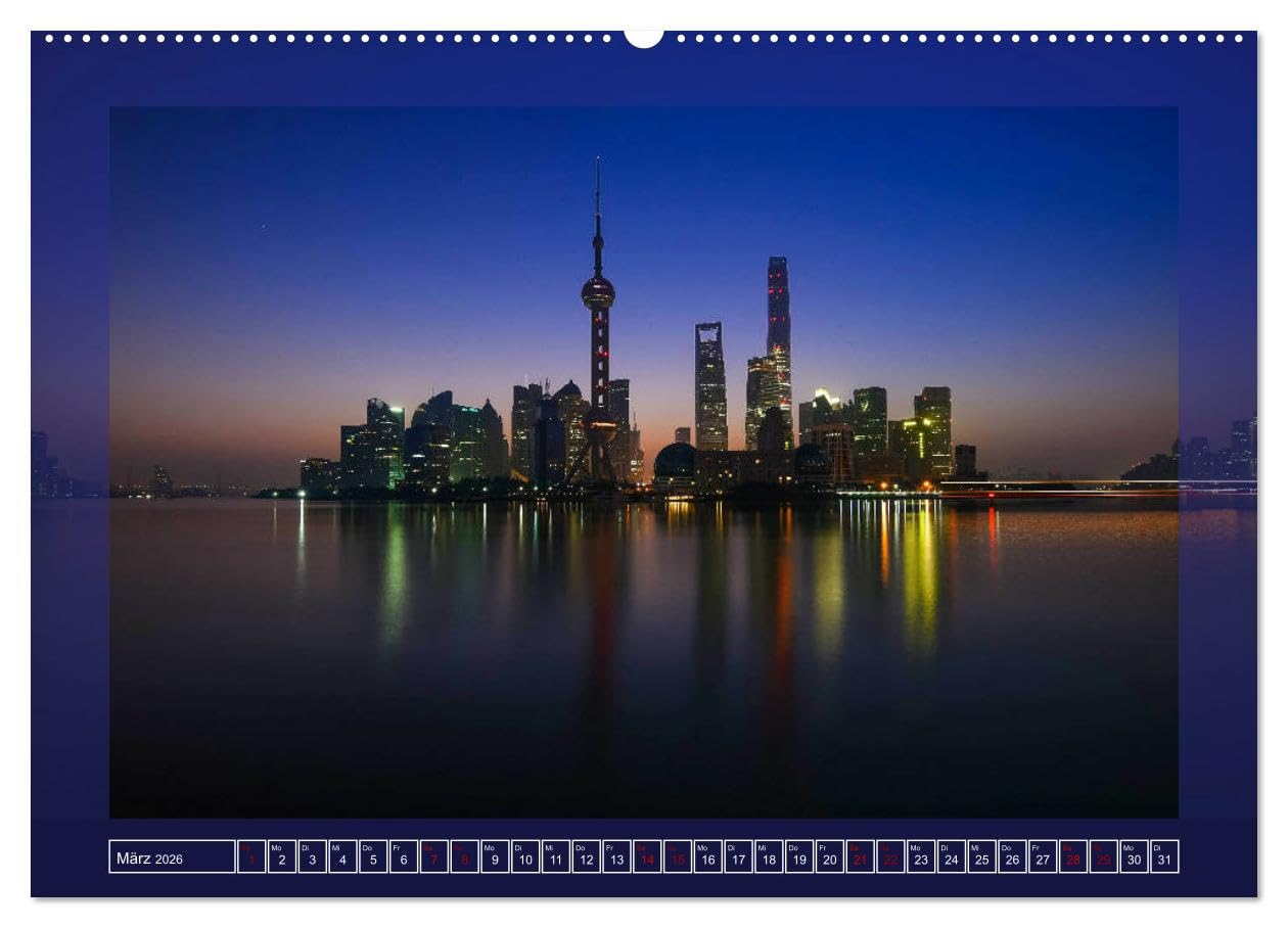 Metropolen - Asiens schönste Städte bei Nacht (hochwertiger Premium Wandkalender 2026 DIN A2 quer), Kunstdruck in Hochglanz: Stimmungsvolle ... Asiens im Lichterglanz (CALVENDO Orte)