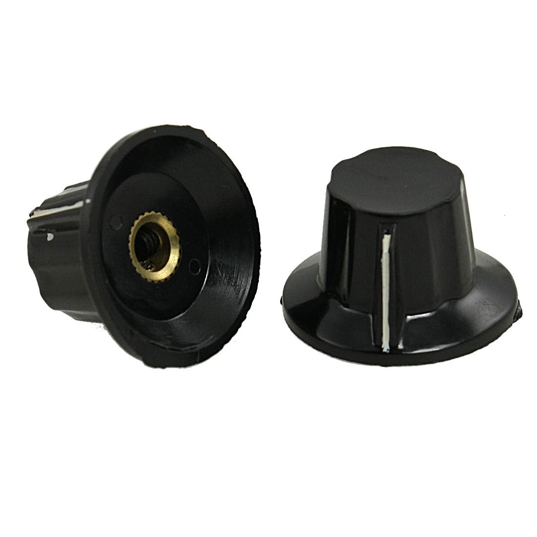 50 Boutons Potentiomètre 6mm - Arbre Antidérapant Noir Et Rouge - Par Uxcell