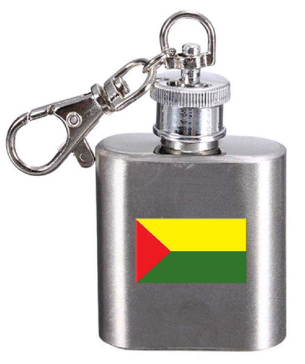 Flasque porte-clés gravé anti-fuite pour transporter votre alcool