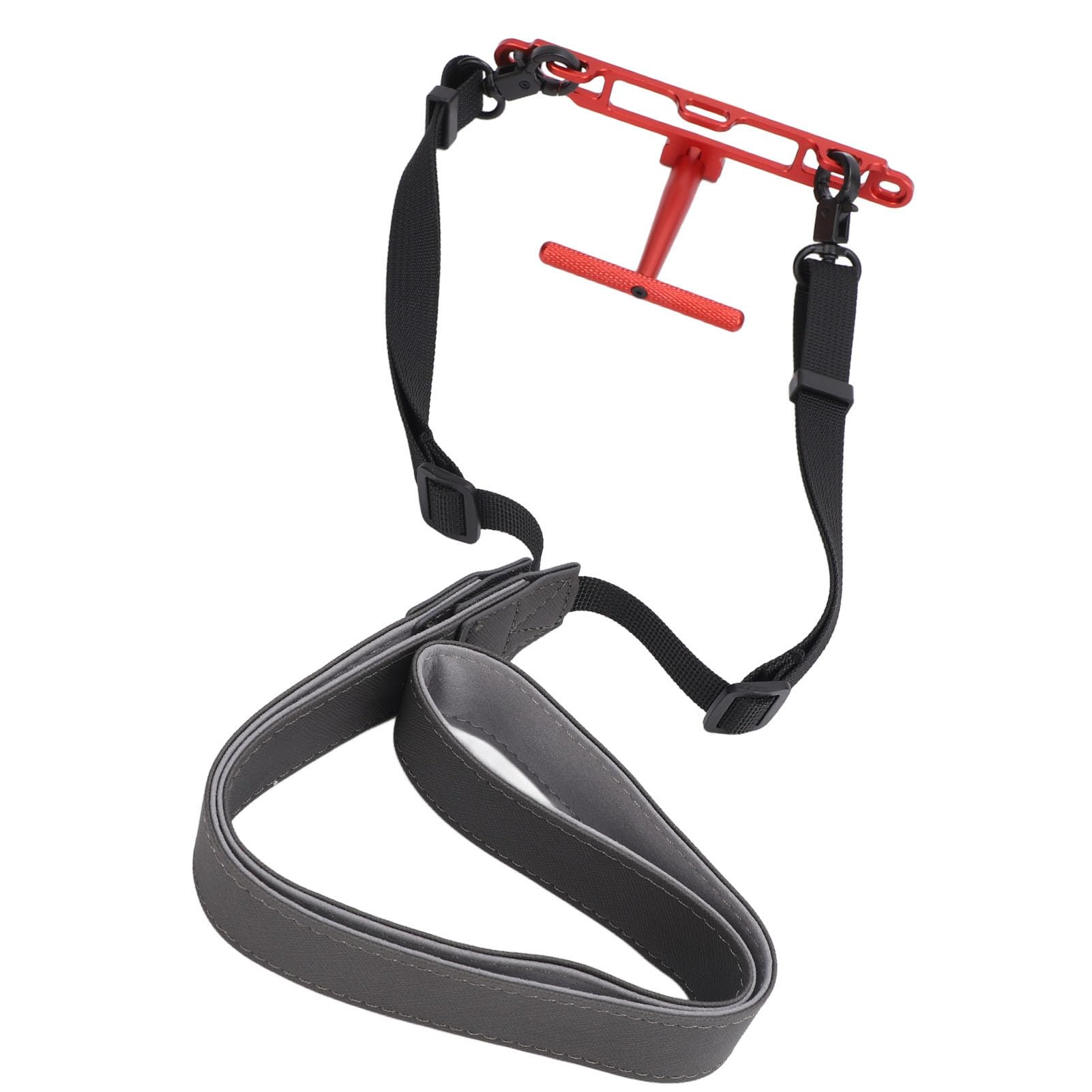 Wspornik zdalnego kontrolera drona Wielofunkcyjny uchwyt na pasek na szyję ze stopu aluminium kompatybilny z kontrolerami RC 2 1 do dronów Mini 4 Pro (Czerwony)
