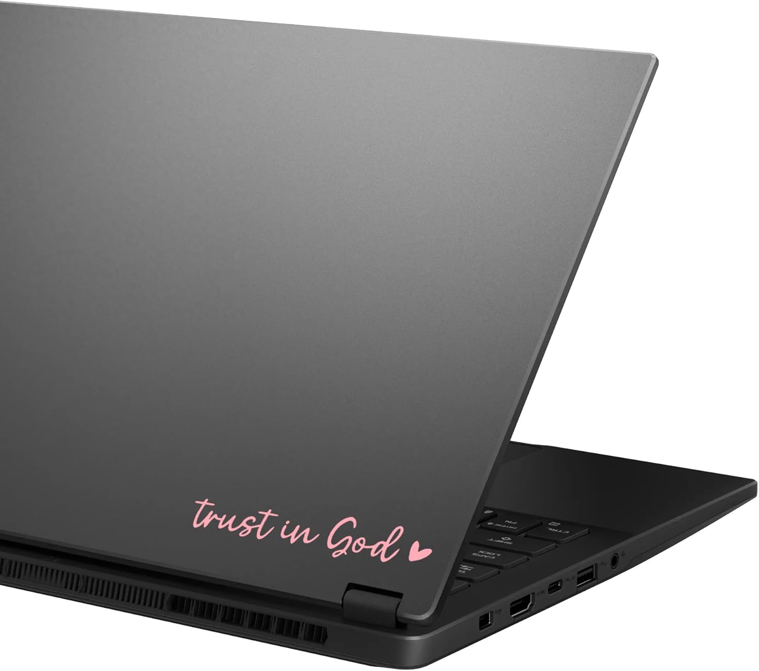 2 PCS Trust in God Rearview Mirror Decals, Automotive Vinyl Rear View Mirror Decorative Stickers, Waterproof Trust in God Stickers for Car Truck Laptop, Car Accessories (Heart-Pink) - Image 7