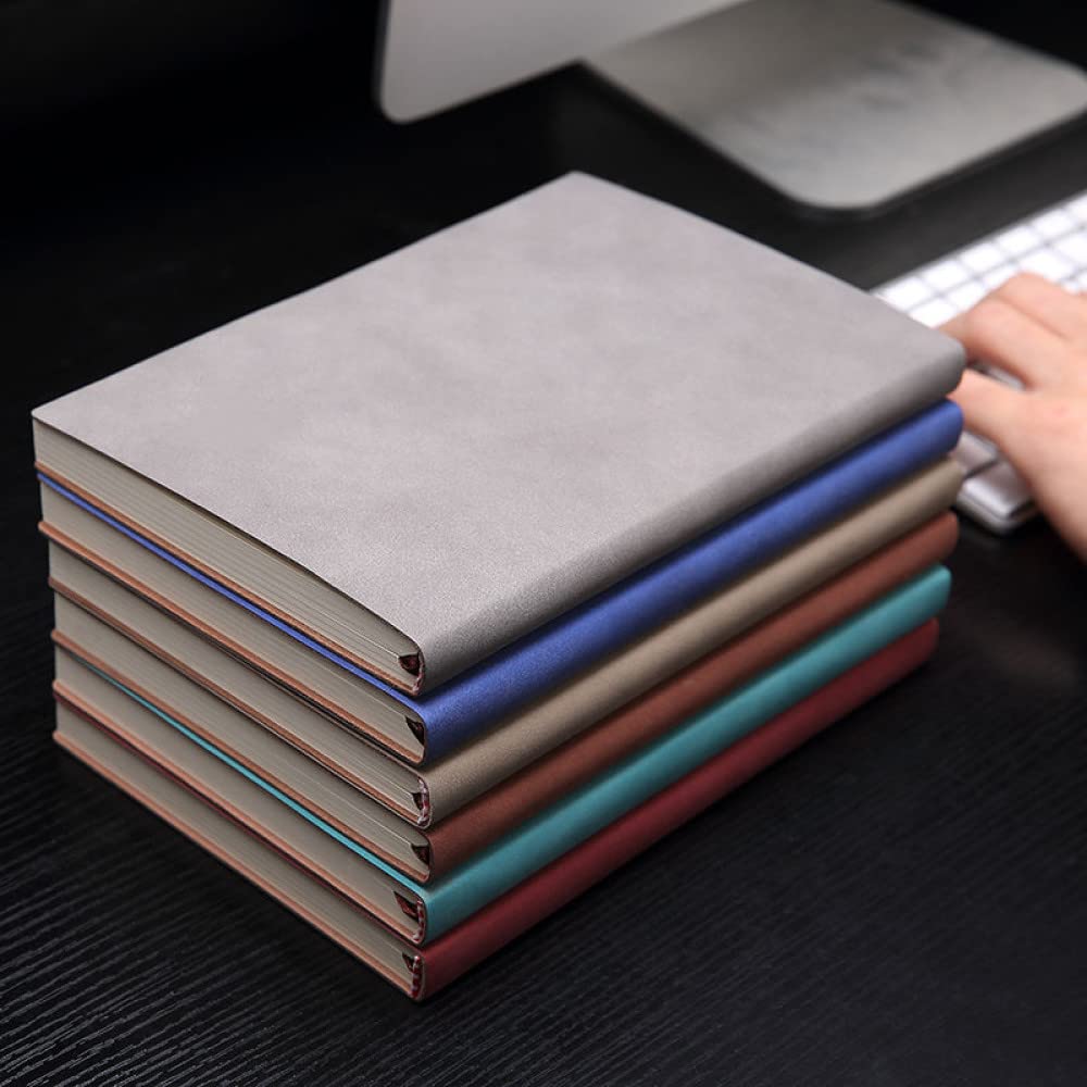 Quaderno per riunioni di lavoro super spesso A5 per scrivere appunti in una classe universitaria o in una riunione Quaderno per ufficio di amministrazione aziendale, blu, 2 pezzi