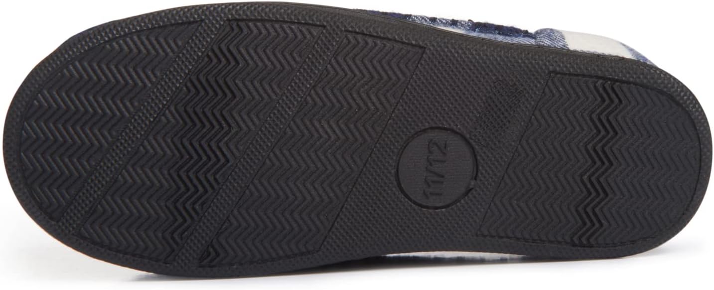 Lucky Brand Boys Buffalo Plaid Memory Foam Clog Slippers, Non Slip Rubber Sole House Shoes, Kids Cozy Fluffy Bedroom Clogs - Image 5
