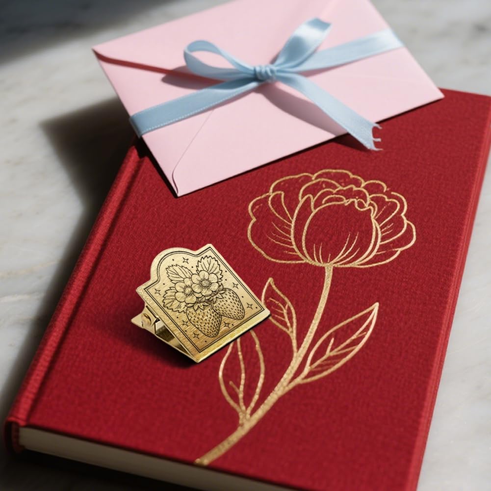 ANATTASOUL Reizigers Notebook Journal Clip Metalen Kersenbloesems Boek