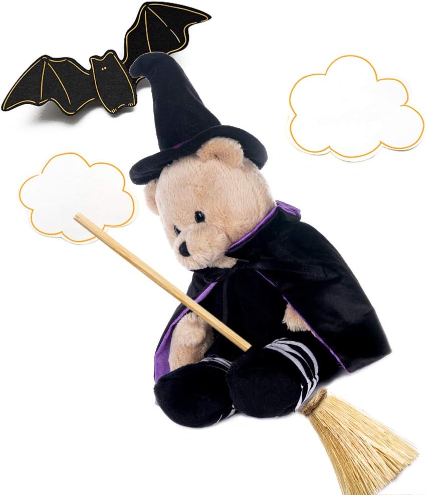 My OLi 9" Pumpkin Wizard Stuffed Animal Plush - Witch & Pumpkin Plush Toy with Flip-Top Hat - Cute Teddy Bear for Kids, Babies & Toddlers - Image 3