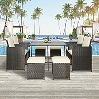 Algopix Similar Product 6 - LZ LEISURE ZONE Patio Dining Table Set