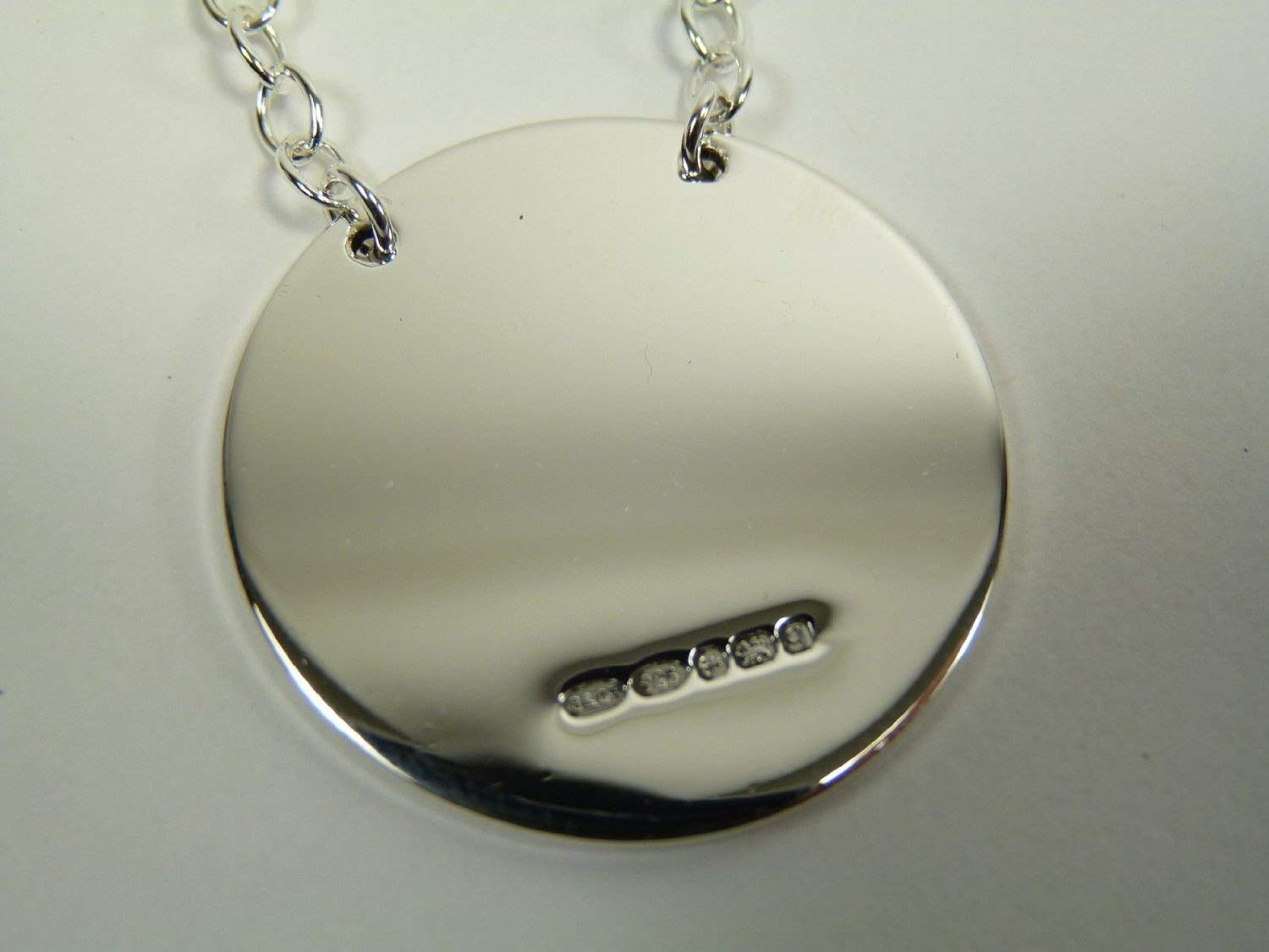 New Sterling Silver Round Decanter/Wine Label - UNENGRAVED - Boxed