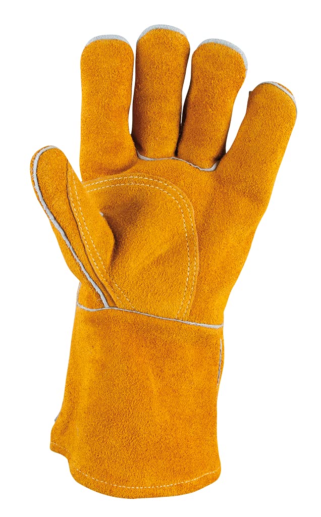 Guantes de cuero para soldadura con alta resistencia térmica KS Tools talla 10