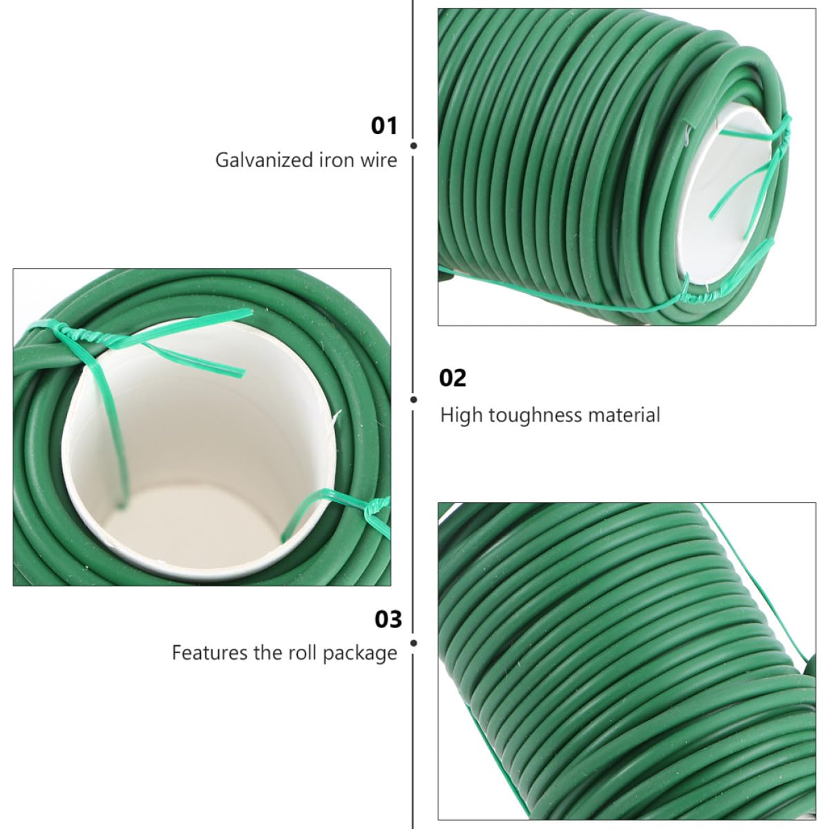 Liens Souples pour Plantes Jardinage 2 Rouleaux 3,5 Mm X 20 M Fil Flexible Attache Fixation Branches Tuteurs Clips Câbles pour Tomates et Végétaux en Extérieur