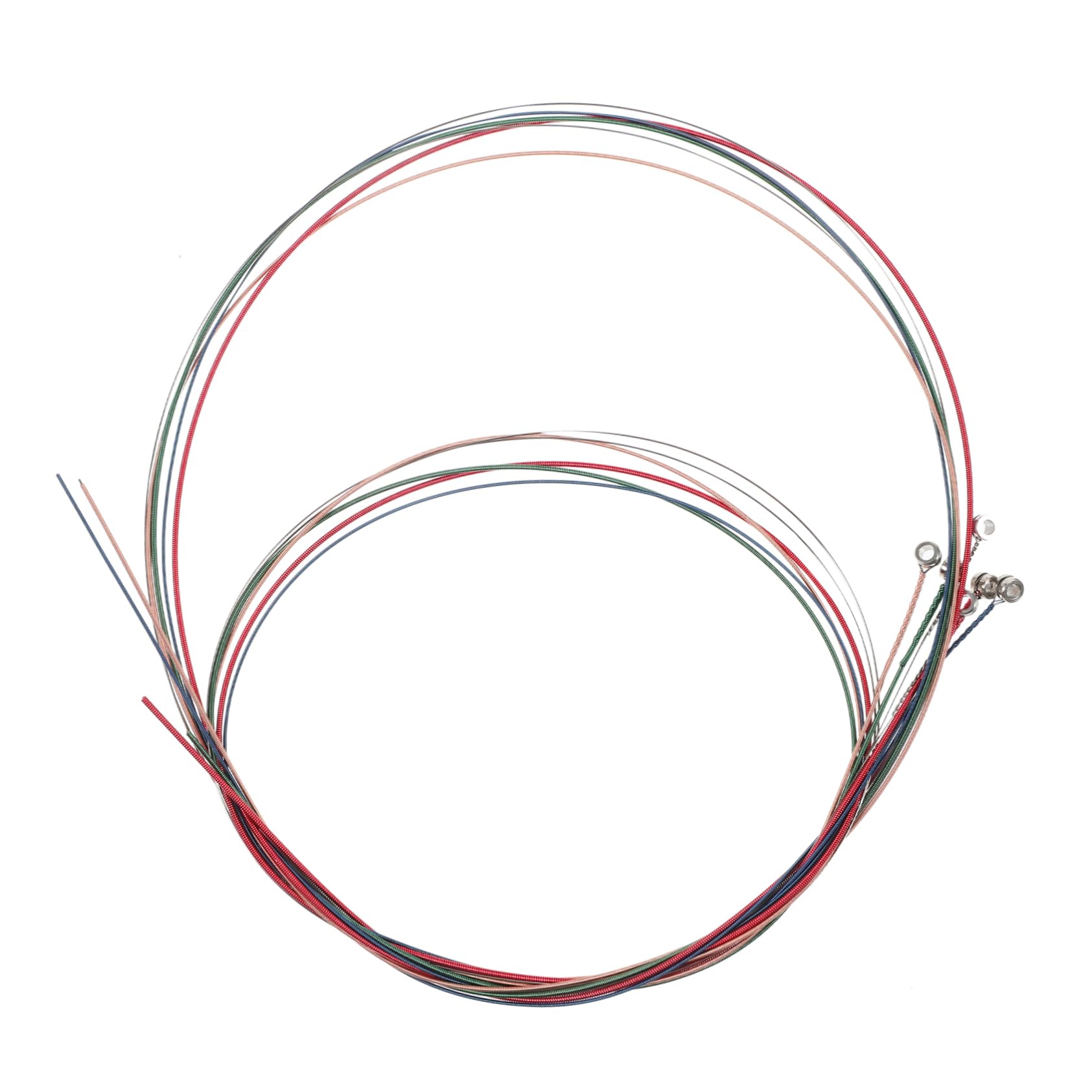 Holibanna 6pcs Strings Colored Acoustic Guitar Strings Versatile Replacement Instrument Strings for Electric Guitar Sound Comfortable Feel present for Players
