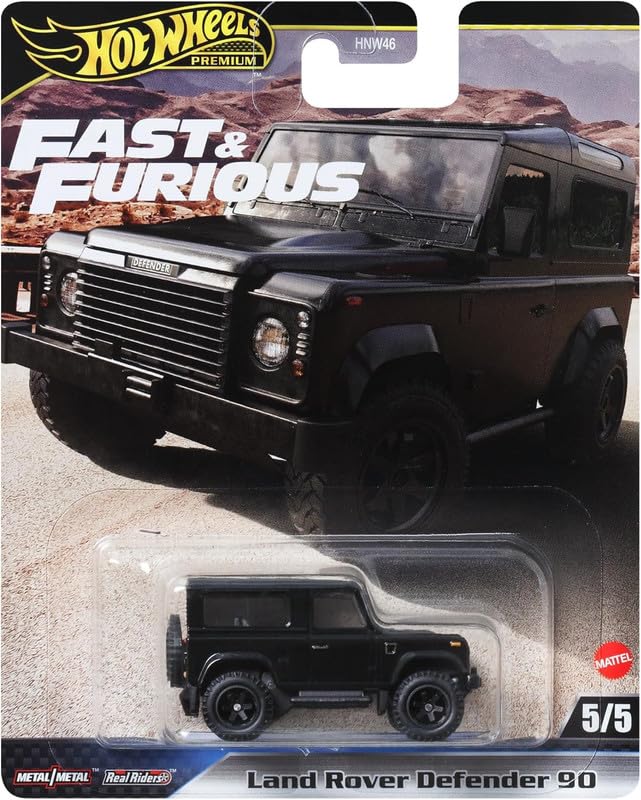 Image of Hot Wheels Premium Fast & Furious Land Rover Defender 90 for 3 Years & Above (Black)
