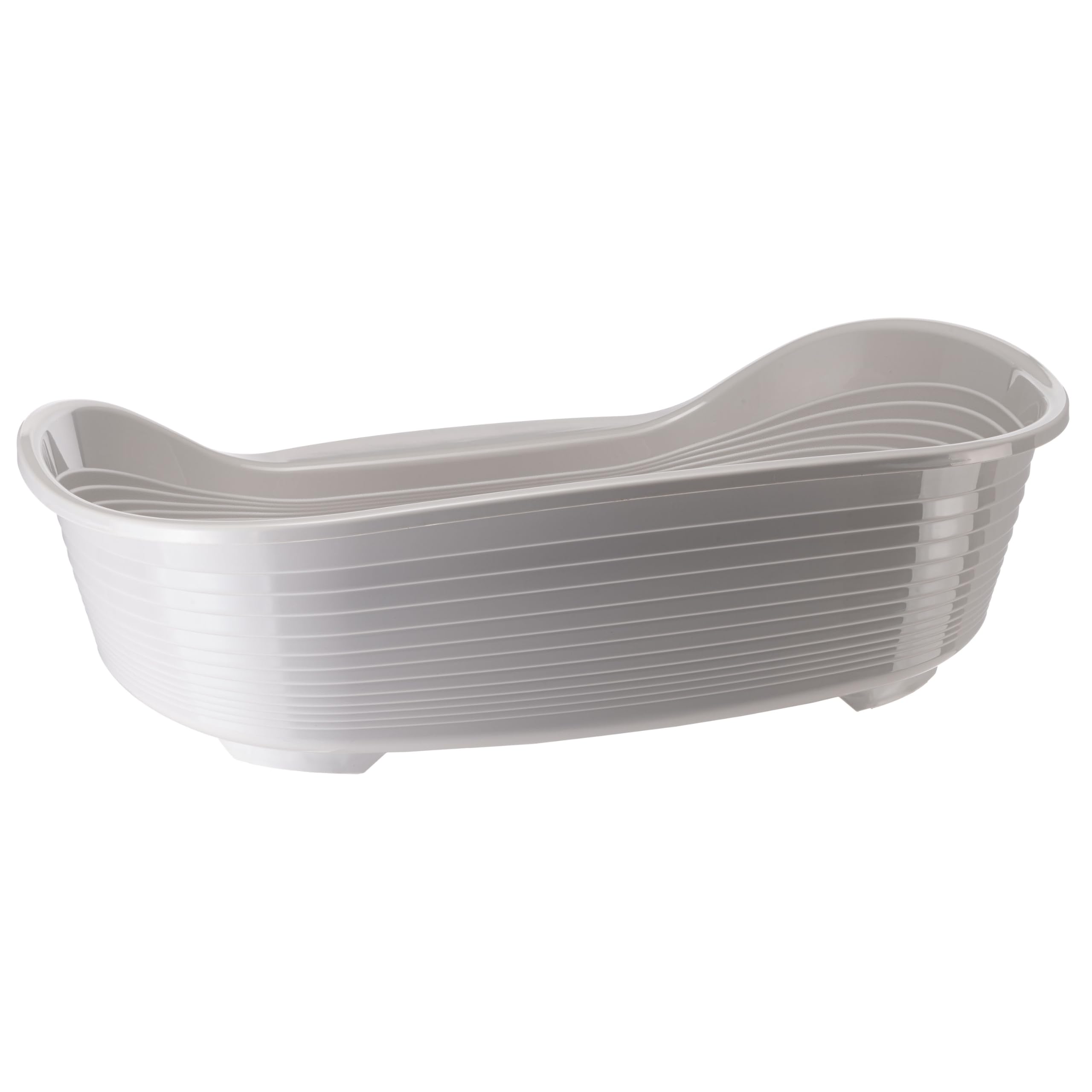 Ferplast Cama para Perros Cama Perro Grande, 100% plástico Reciclado, Lavable Transpirable y Antideslizante - Siesta Deluxe, 82 x 59,5 x 25 cm, L, Gris