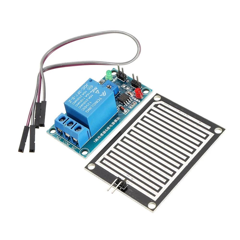 Raindrops Detection Sensor Module with 12V Relay Module-image-5