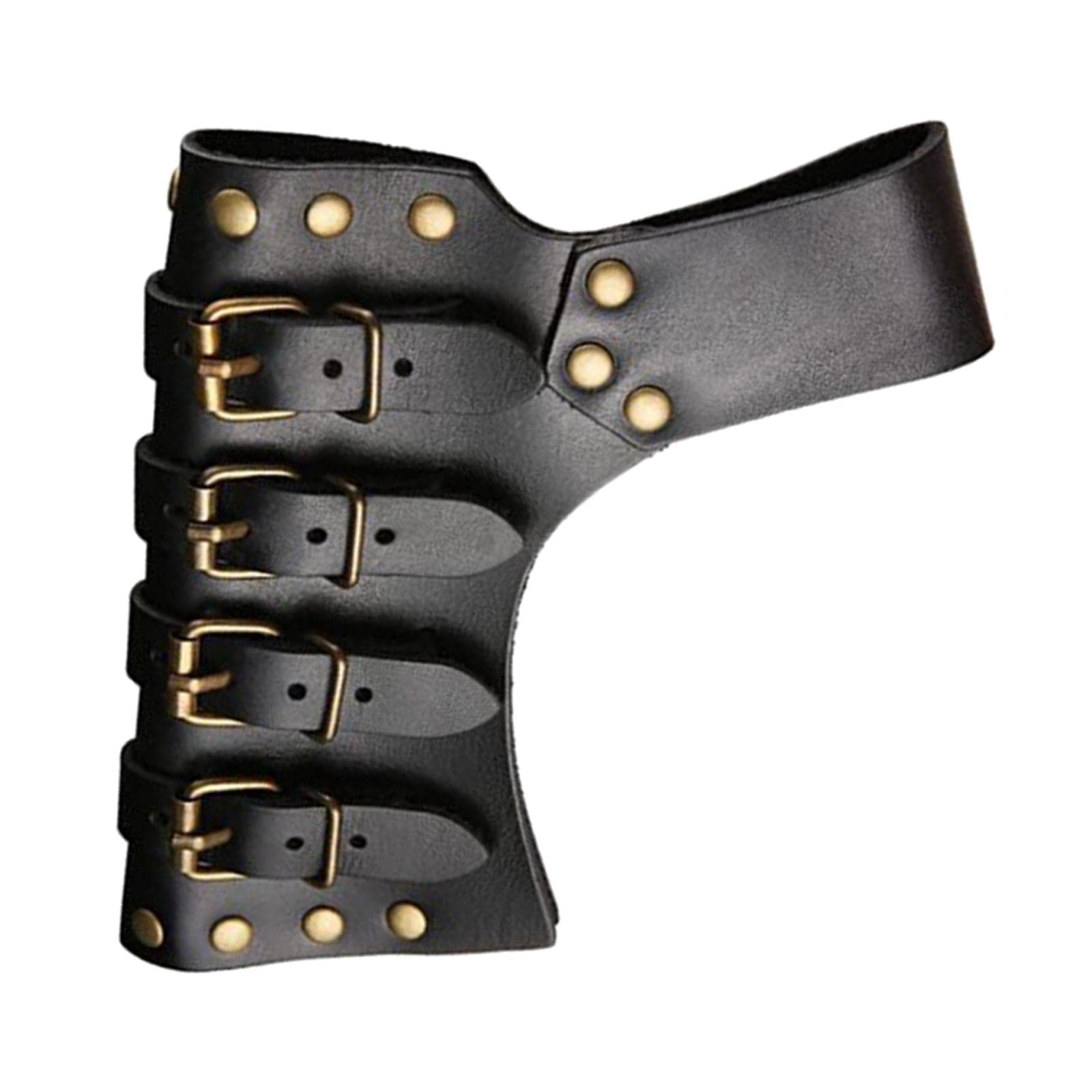 SM SunniMix Medieval Belt Waist Sheath Cutlass PU Leather Rapier Costume Accessories Knight Waist Scabbard for Cosplay Stage Show Men Pirate Women, Black