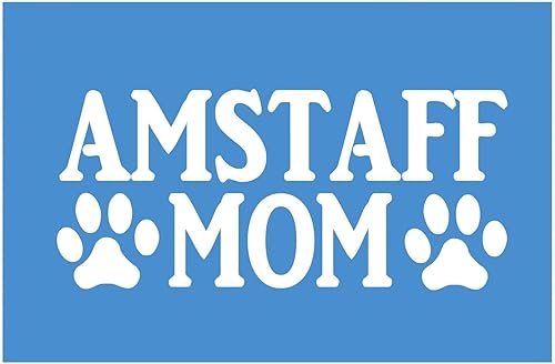 EZ-STIK Amstaff - Adhesivo para mamá, H305, 8.5 pulgadas de ancho, vinilo American Bully Pitbull