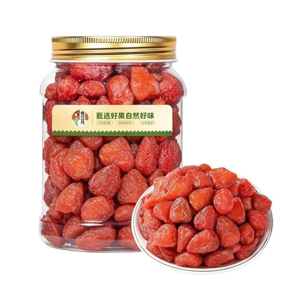 Fresas secas (500 g) – Frutas confitadas Snack listo for comer for los antojos
