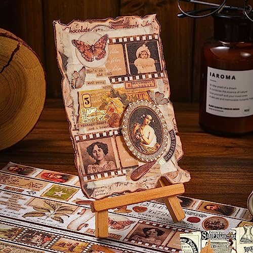 Washi Tape Artístico LGEGE de Alta Calidad con Retratos Clásicos y Textura Washi 6