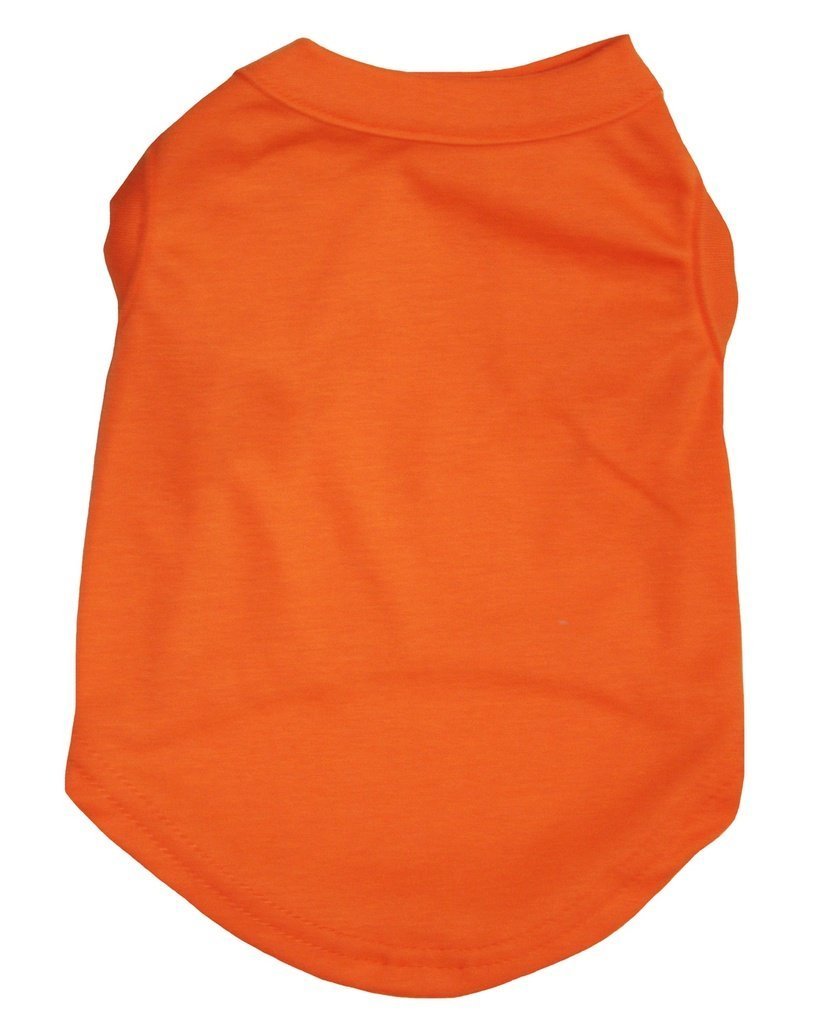 Petitebelle Plain Single Color Puppy Dog Shirt (Orange, X-Small) — image 1
