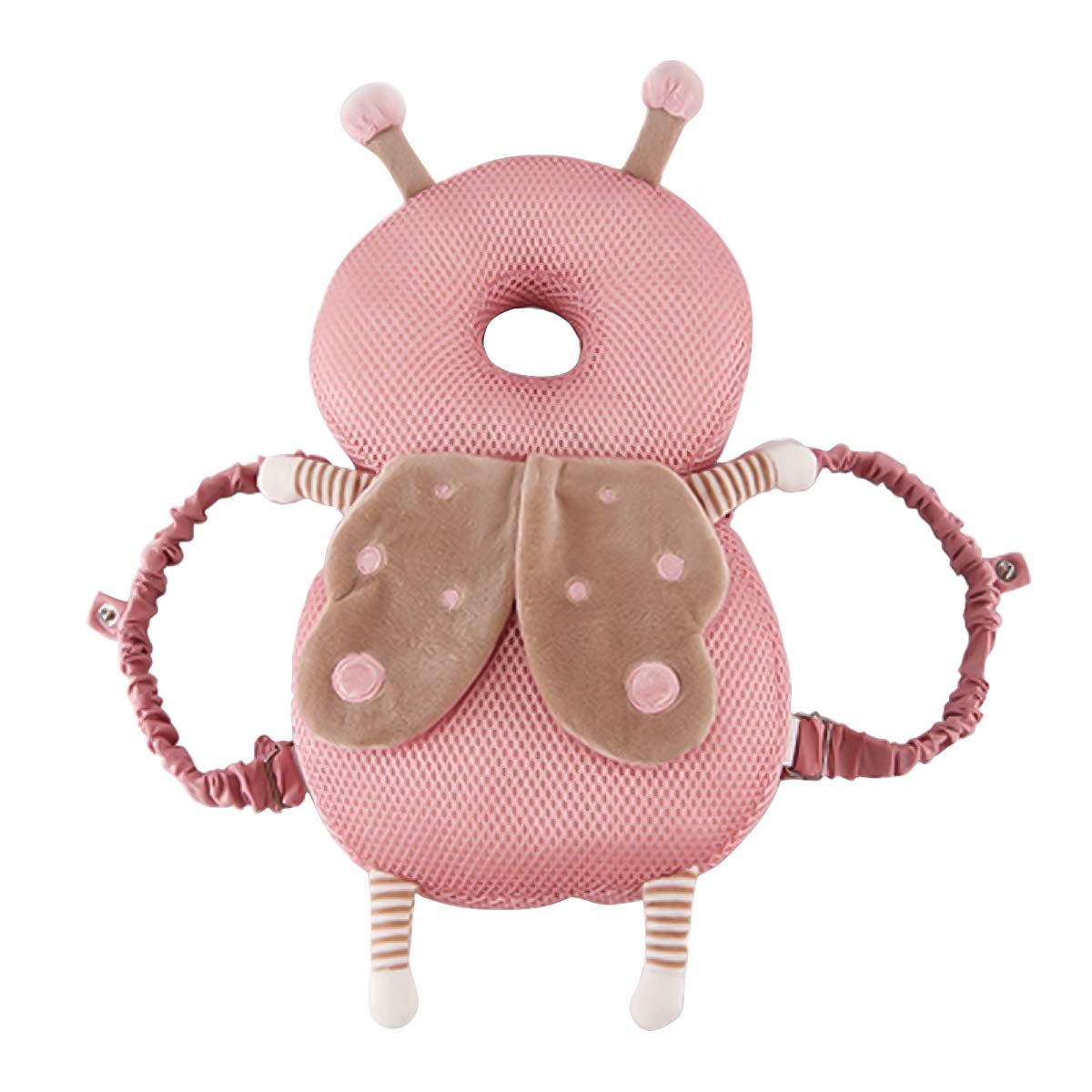 SONARIN Baby Kopfschutz atmungsaktives Verstellbares Schutzkissen für Babykopf,Anti Fall Kopfstützenkissen für Kleinkinder(Schmetterling)