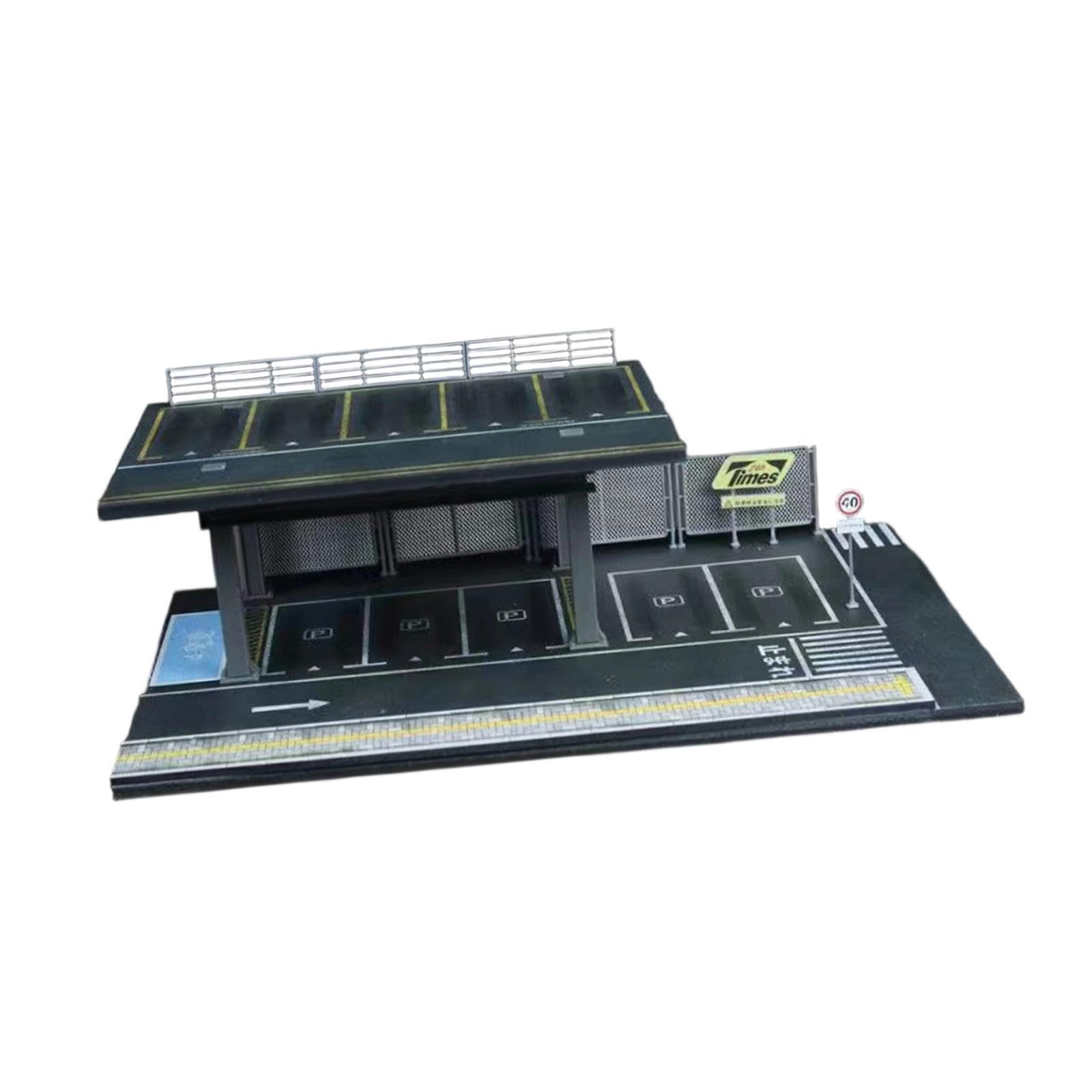 Organizador de exhibición de Modelos de automóviles a Escala 1/64, decoración para Diorama de estacionamiento, Altura 10 Cm
