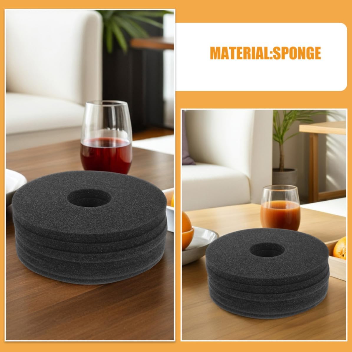 Salt Sponge Tray for Replacements 10pcs Glass Polisher