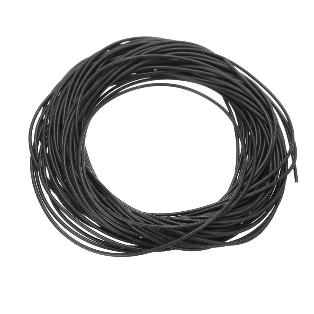 Anyaciy One Color Cord Sealing Gasket Silicone Foam Seal Strip 10M Long Round High Density Sponge Rubber Weather Stripping, Blocker Insulation Diameter 1-6Mm 1 Piece(1.2Mm)