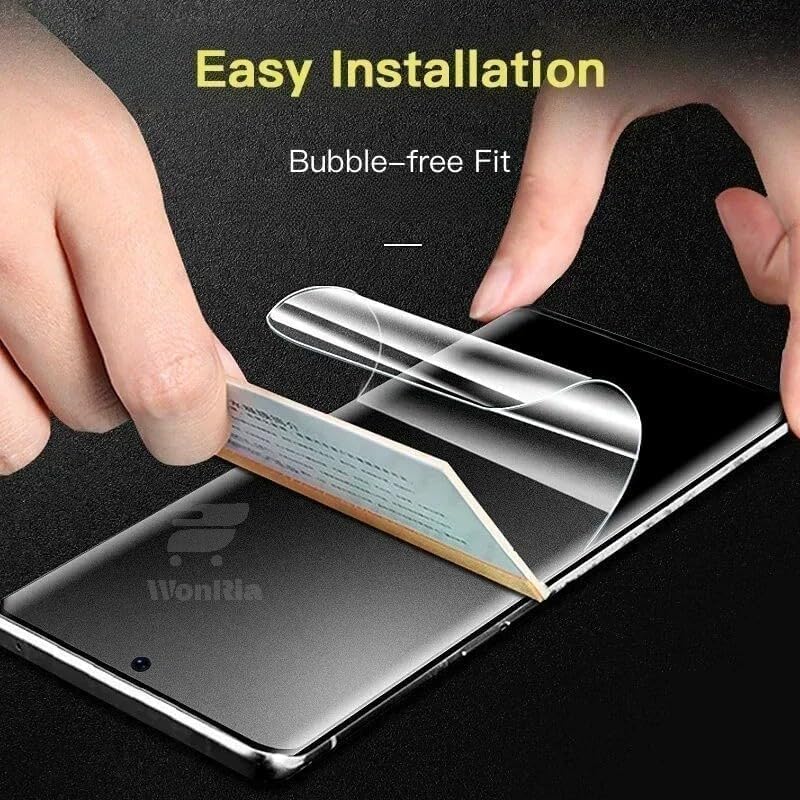 Image of WonRia Pack 1 - Matte Screen Guard Protector For Reno 12 | Reno 12 Pro 5G Unbreakable Membrane | Flexible TPU Matte Film | Edge to Edge Installation Kit | Transparent
