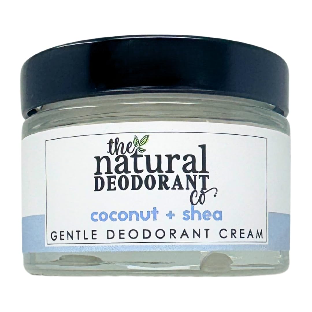 Gentle Deodorant Cream Coconut & Shea 55g, Aluminium Free, Plastic Free, Sensitive Skin