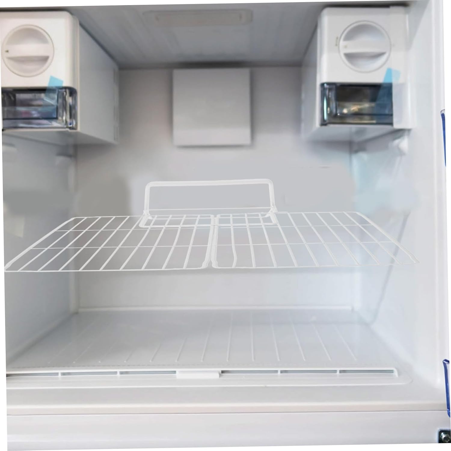 2pcs Freezer Divider Organizer Iron Mesh Shelf Dividers for Refrigerator Freezer for Drinks Snacks More Easy to Install Wide High