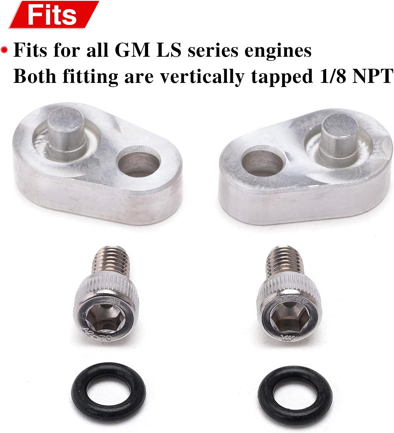 LS steam vent coolant crossover ls throttle body Bypass Cylinder Head Coolant System Air Blead Plug Plates billet Compatible With Chevy LSX LS1 LS3 LS2 LQ4 LQ9 LS6 L92 L99 L33 LR4 LM7