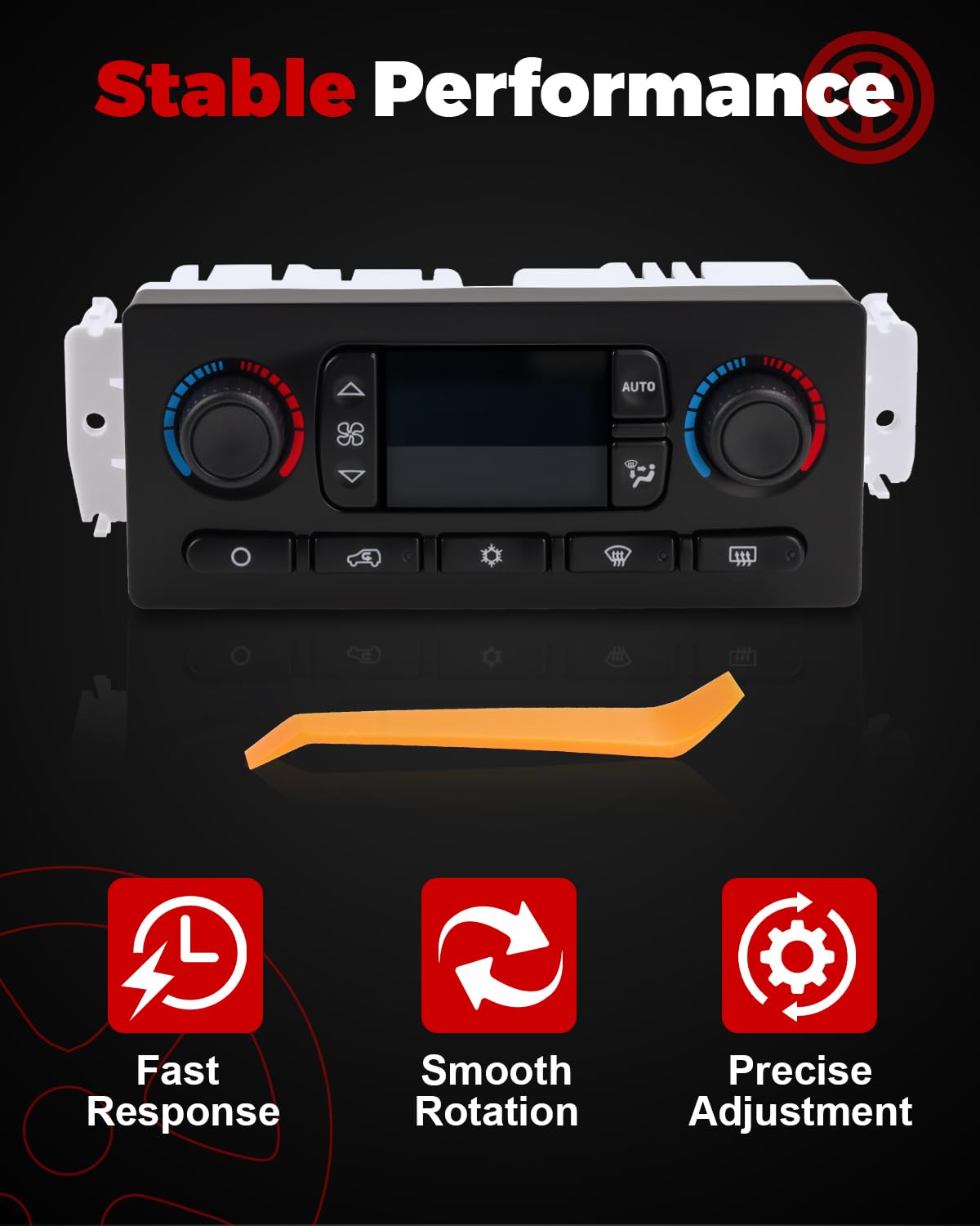 599-211XD Front A/C Heater Climate Control Module Panel Compatible with Silverado Sierra Tahoe Suburban Yukon Escalade Avalanche Replace 15832311 10367041