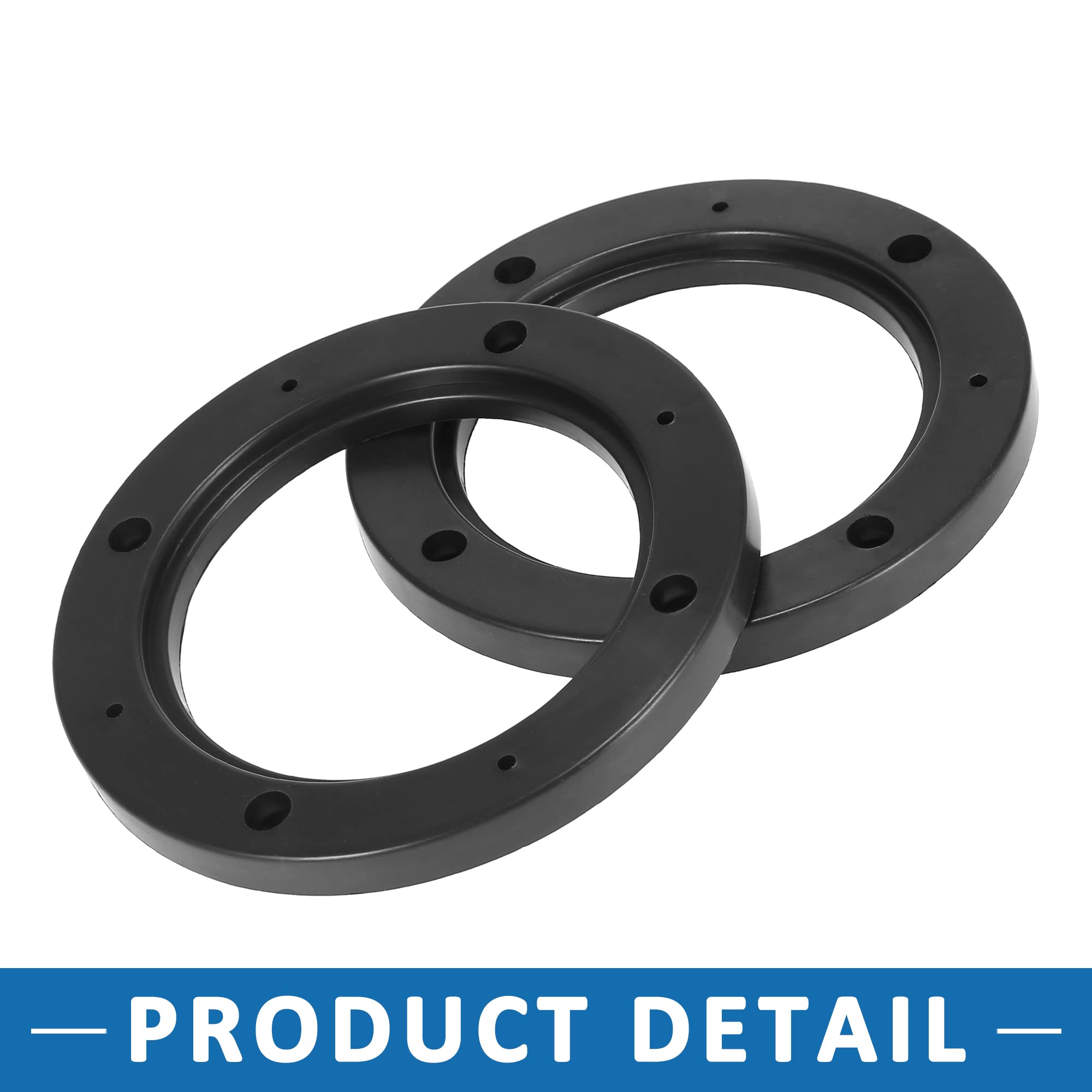 A ABSOPRO Voiture Haut-Parleur Entretoise 4" 92mm ID Creux Haut-Parleur Anneau Noir (Ensemble of 4)