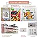 Printed Cross Stitch Kits 11CT 15X15inch DIY Embroidery Starter Kits Easy Patterns Embroidery for Girls Crafts DMC Stamped Cross-Stitch Supplies Needlework Elephant and Owls