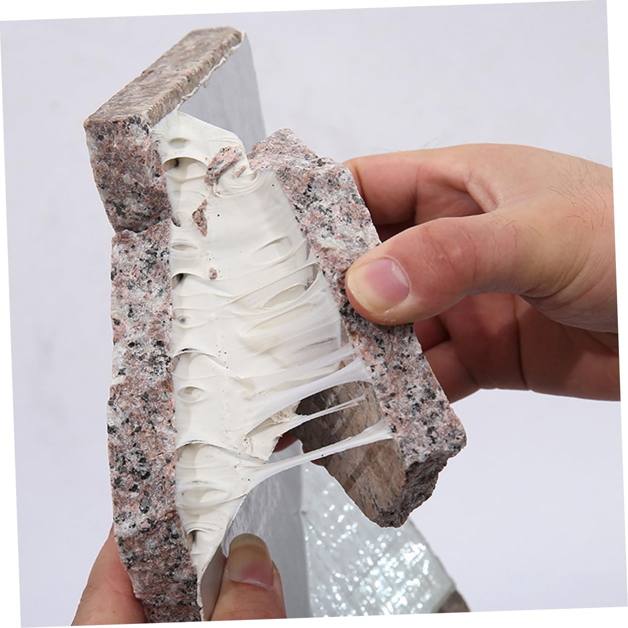 PRETYZOOM Cinta de Butilo Plata Silver Tape Autoadhesiva para Techo, Cinta de Sellado de Aluminio, para Techos de Acero