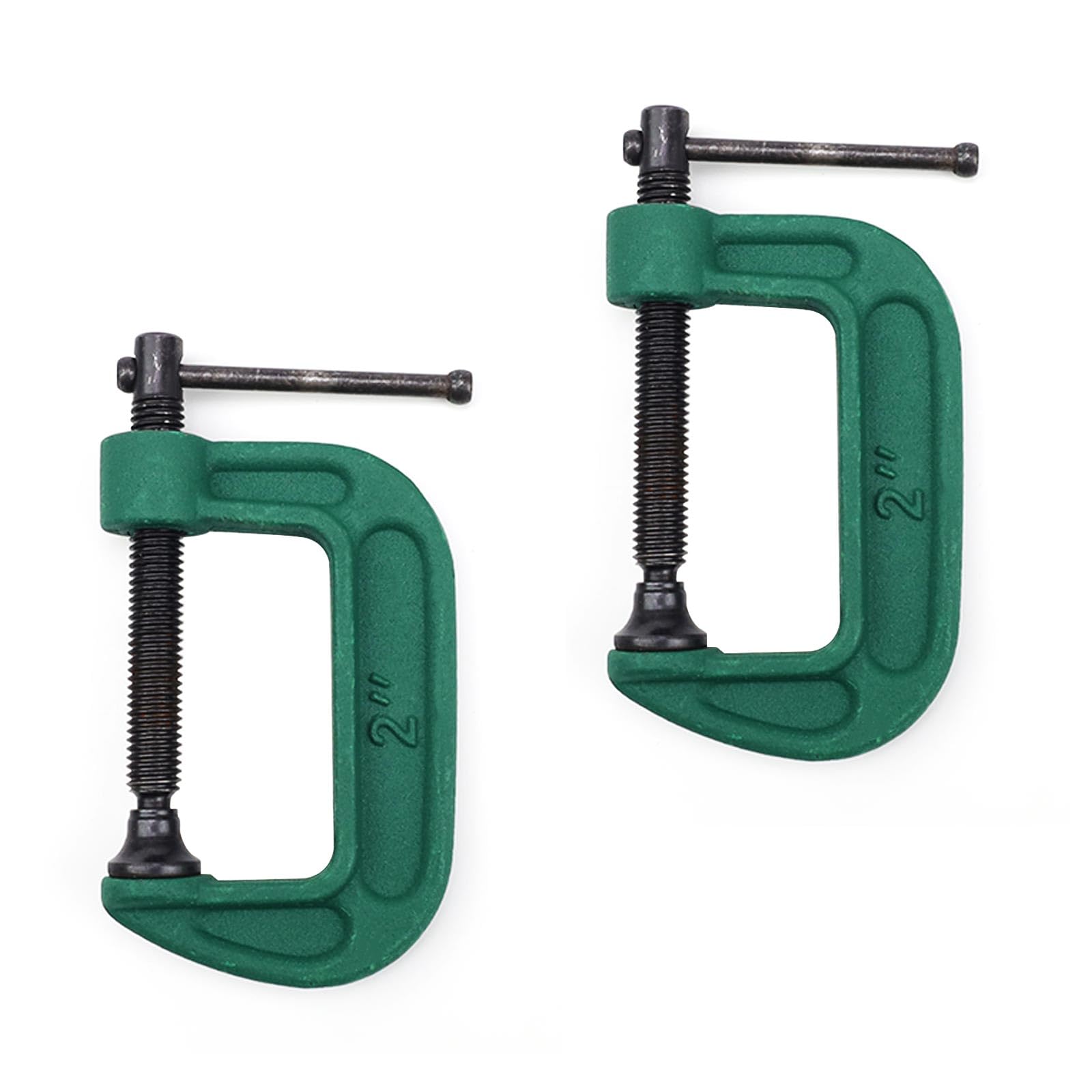 MUKCHAP 10 STUKS 50mm/2 Inch G Klem, Kleine Metalen G Klem voor Houtbewerking, Zwart