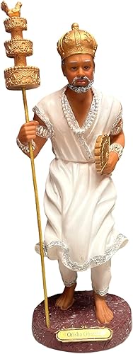 12" Orisha Obatala Estatua Yoruba Santeria Siete Poderes Dios Africano Lucumi