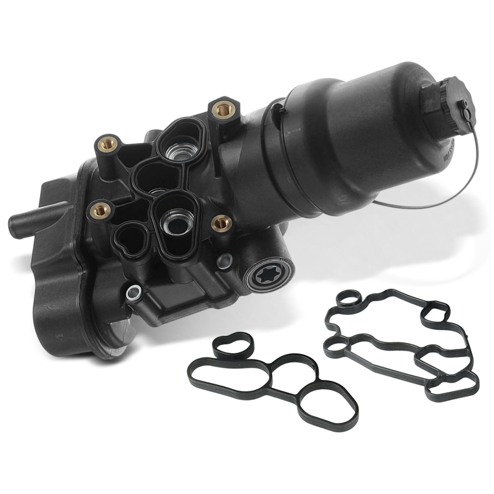 Frankberg Carcasa del filtro de aceite 06D115397J | Compatible con: Golf V 1K1, Altea XL 5P5 5P8, E.O.S 1F7 1F8, León 1P1, A3 8P1, O.c.t.a.v.i.a II 1Z3, P.a.s.s.a.t 3C2