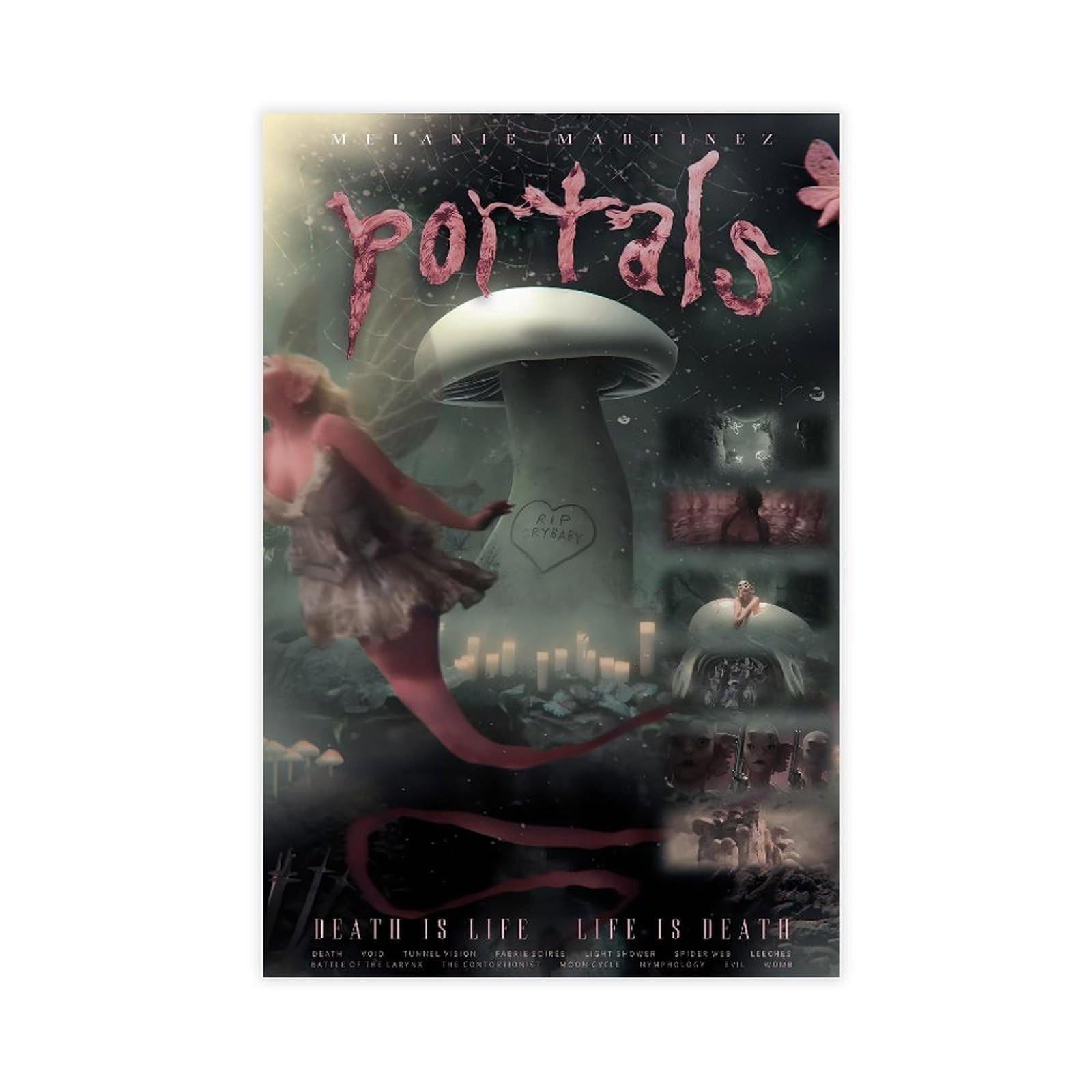 The Contortionist Portals Art Posters Singer Melanie Adele Martinez Alternative Pop Album Fan Gifts Music Poster 4 Canvas Poster Wall Art Decor Print Picture Paintings for Living Room Bedroom Decorati