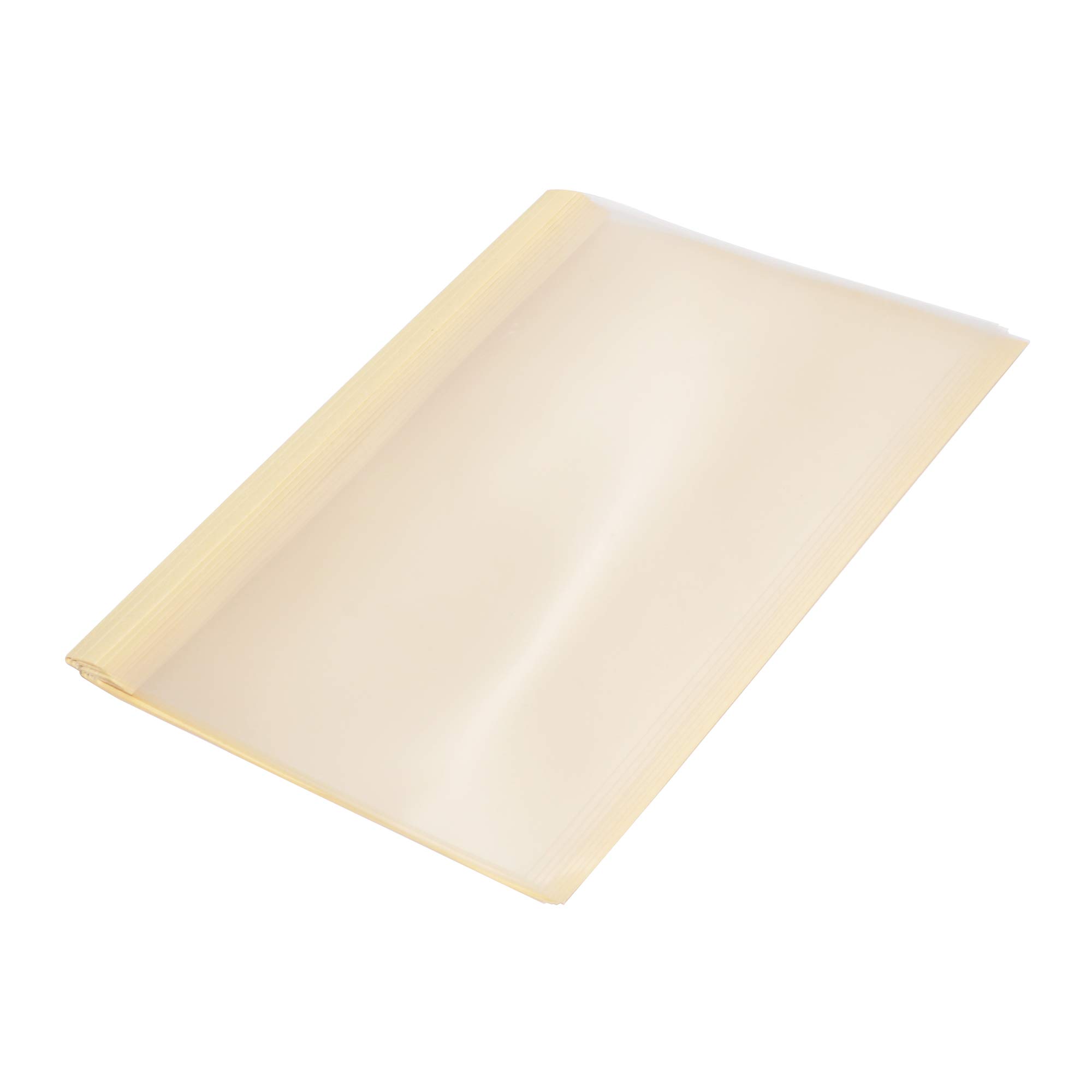 FIS® Thermal Binding Folder, Size A4(210x297mm), 3mm Spine, Clear view Front Cover with 0.125mm+230gsm, Packet of 100 Pieces, Ivory Back Cover & Spine-FSBD01IV