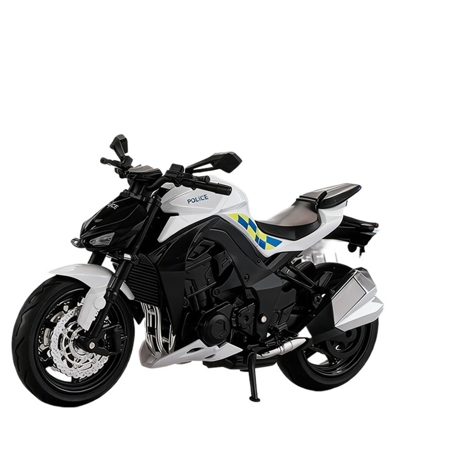 POEWRI for Kawasaki Z1000 Police Alloy Die Cast Motorcycle Model 1:12