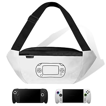 sarlar Carrying Case Compitable with ASUS ROG Xbox Ally/Xbox Ally X, Premium PU Leather Waterproof with 3 Storage Compartments, Sling Crossbody Bag Portable Travel for Console and Accessories