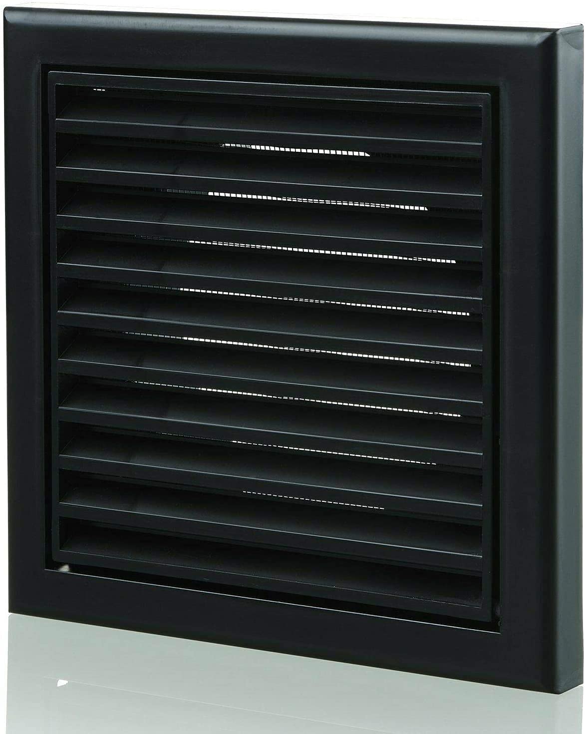 Buy VENTS UK Vents 150 mm Black Plastic Fixed Blade Grille Fly Mesh 6